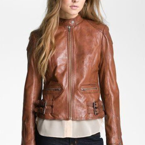 Velvet Heart 100% Leather Quilt Trim Jacket - Picture 3 of 7